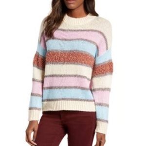 Cotton Emporium | Sparkly Striped Crewneck Pullover Sweater *NWT*